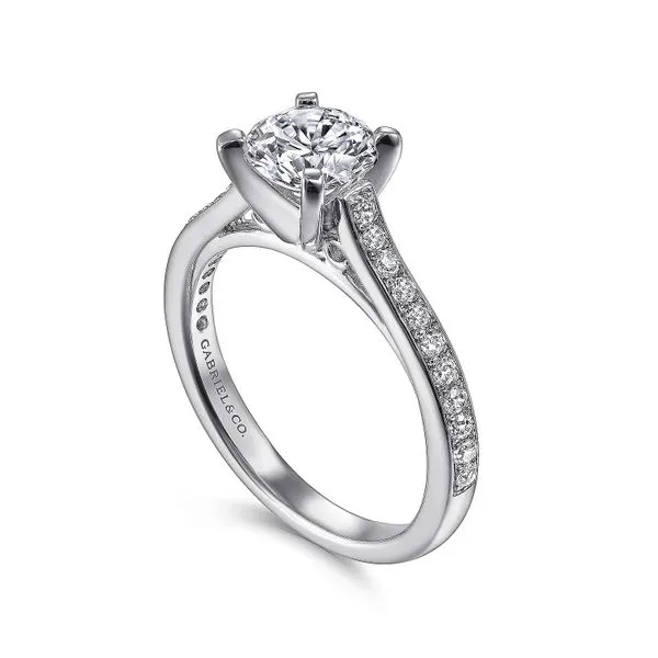 Customizable | Accented Engagement Ring thumb image 3