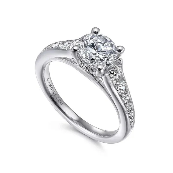 Customizable | Accented Engagement Ring Image 3 David Douglas Diamonds & Jewelry Marietta, GA