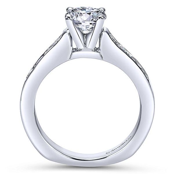 Anderson 14k White Gold Round Straight Engagement Ring Image 2 David Douglas Diamonds & Jewelry Marietta, GA