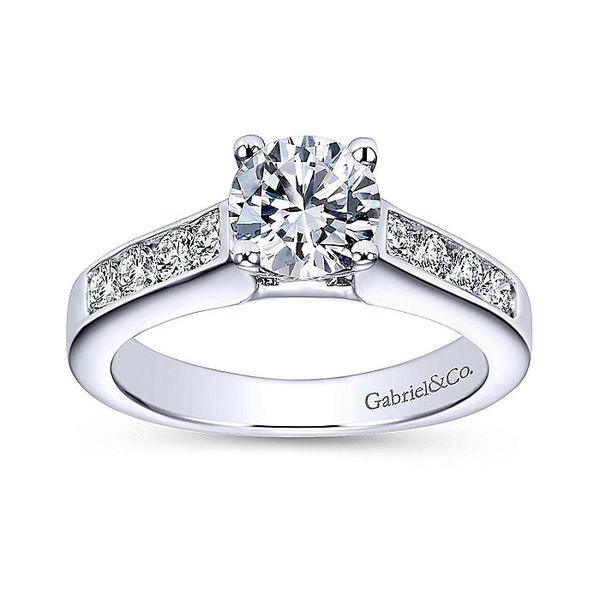 Anderson 14k White Gold Round Straight Engagement Ring Image 5 David Douglas Diamonds & Jewelry Marietta, GA