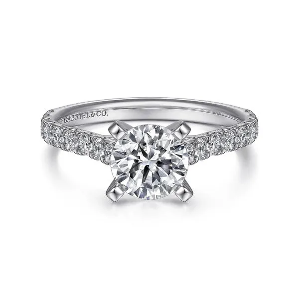 Customizable | Accented Engagement Ring thumb image 1