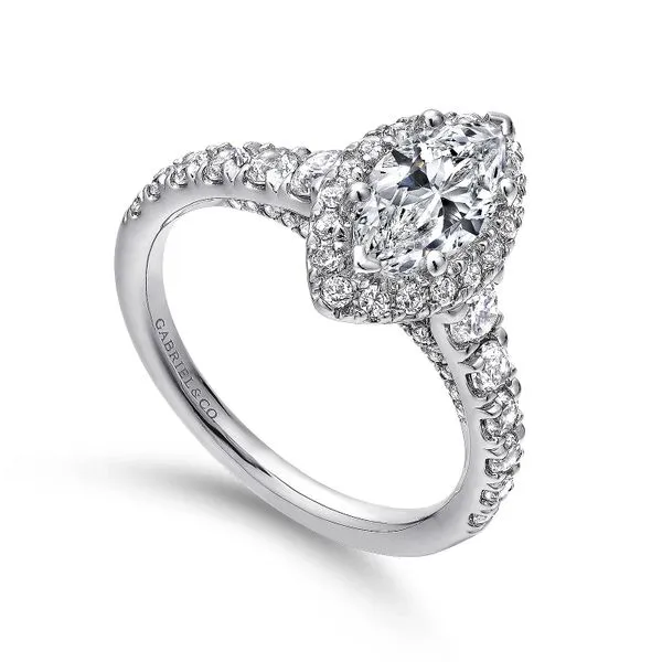 Customizable | Halo Engagement Ring thumb image 3