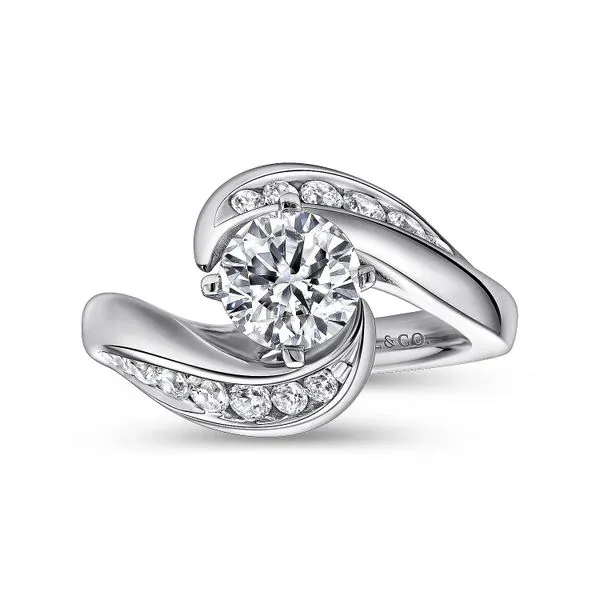 Customizable | Bypass Engagement Ring Image 3 David Douglas Diamonds & Jewelry Marietta, GA
