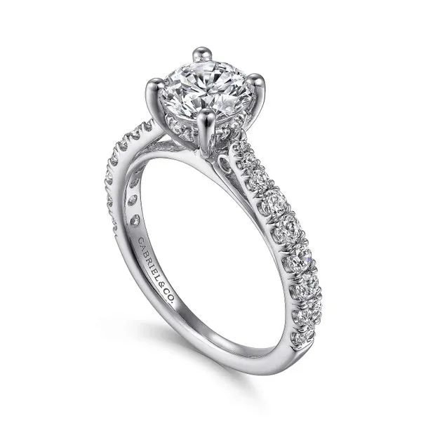 Customizable | Accented Engagement Ring Image 3 David Douglas Diamonds & Jewelry Marietta, GA