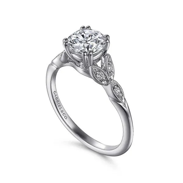 Customizable | Accented Engagement Ring Image 3 David Douglas Diamonds & Jewelry Marietta, GA