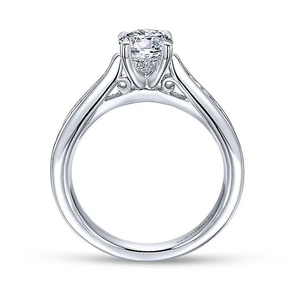 Hannah 14K White Gold Diamond Eng.Ring thumb image 2