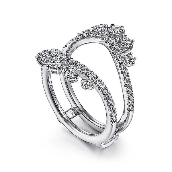 14K White Gold Diamond Ring Enhancer thumb image 3