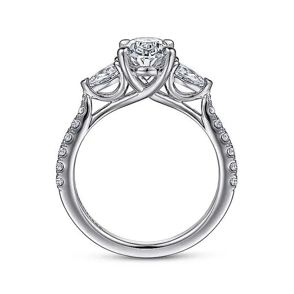 Customizable | Three Stone Engagement Ring thumb image 2