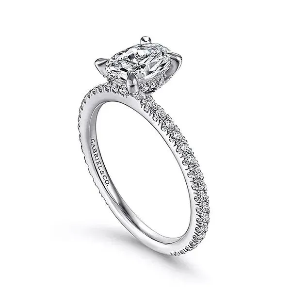 Customizable | Accented Engagement Ring Image 3 David Douglas Diamonds & Jewelry Marietta, GA