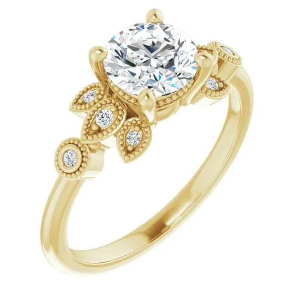 Customizable | Accented Engagement Ring David Douglas Diamonds & Jewelry Marietta, GA