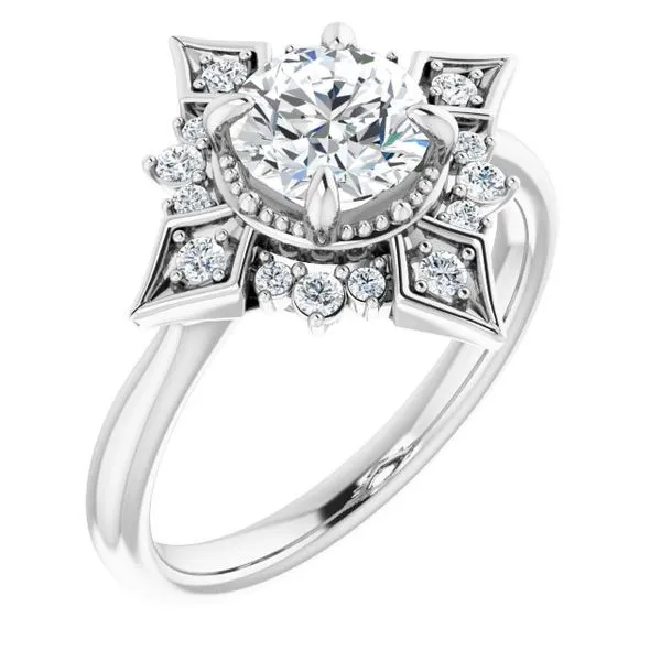 Customizable | Halo Engagement Ring