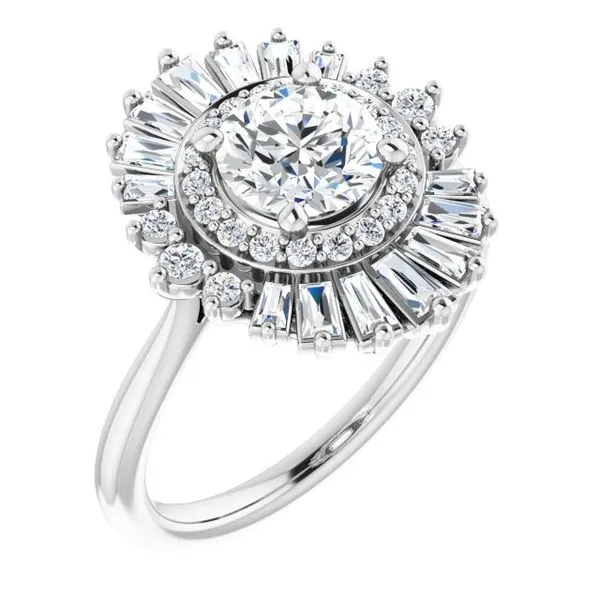 Customizable | Halo Engagement Ring