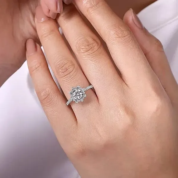 Customizable | Halo Engagement Ring Image 5 David Douglas Diamonds & Jewelry Marietta, GA