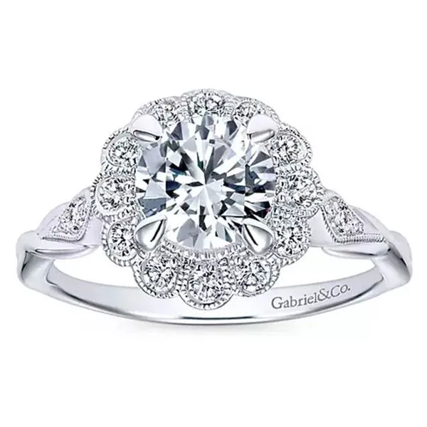 Customizable | Halo Engagement Ring Image 5 David Douglas Diamonds & Jewelry Marietta, GA