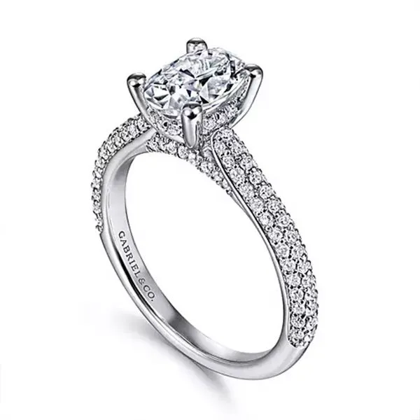 Customizable | Pave Engagement Ring thumb image 3