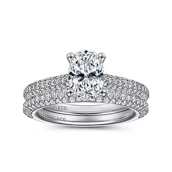 Customizable | Pave Engagement Ring thumb image 4