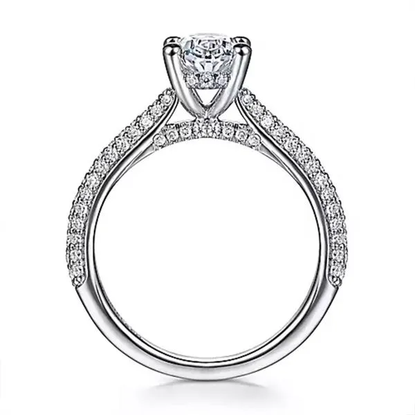 Customizable | Pave Engagement Ring thumb image 5