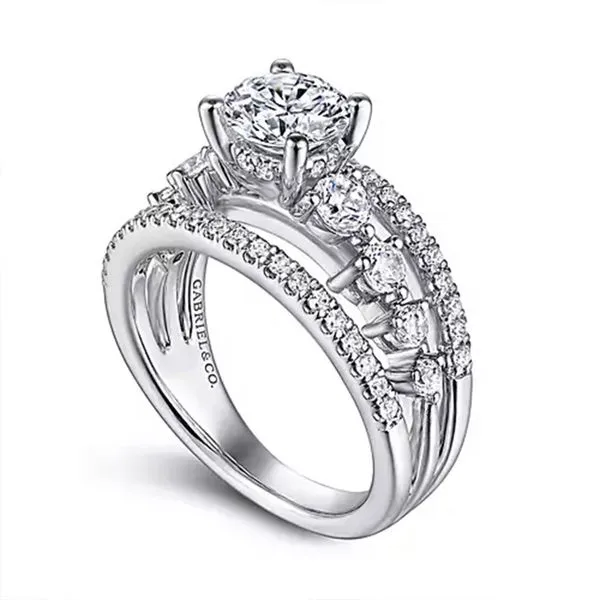 Customizable | Accented Engagement Ring