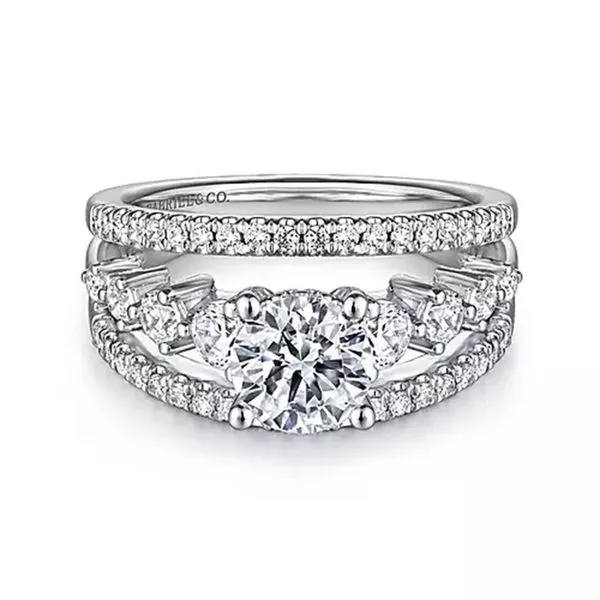 Customizable | Accented Engagement Ring