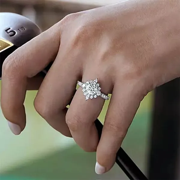 Customizable | Halo Engagement Ring Image 2 David Douglas Diamonds & Jewelry Marietta, GA
