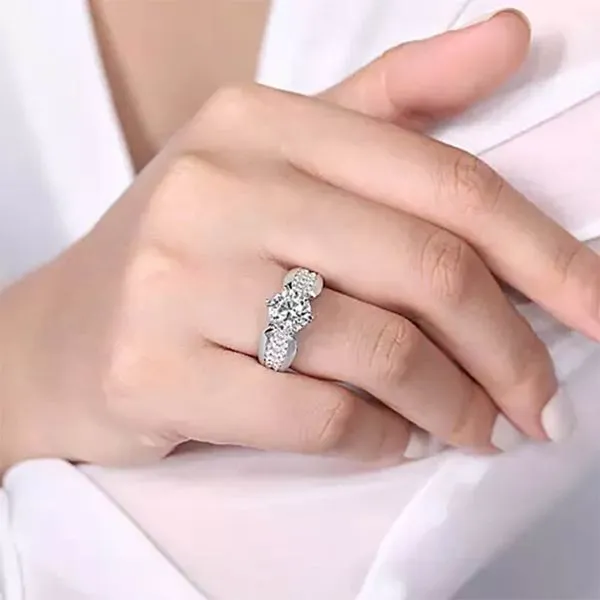 Customizable | Accented Engagement Rings Image 2 David Douglas Diamonds & Jewelry Marietta, GA
