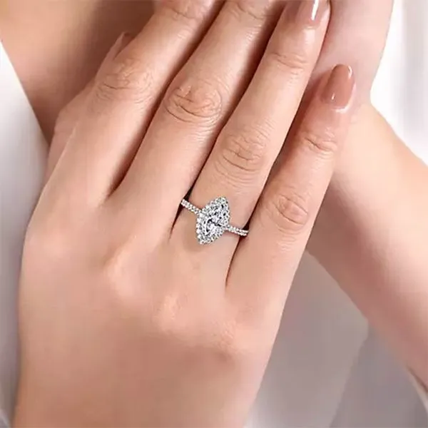 Customizable | Halo Engagement Ring Image 2 David Douglas Diamonds & Jewelry Marietta, GA