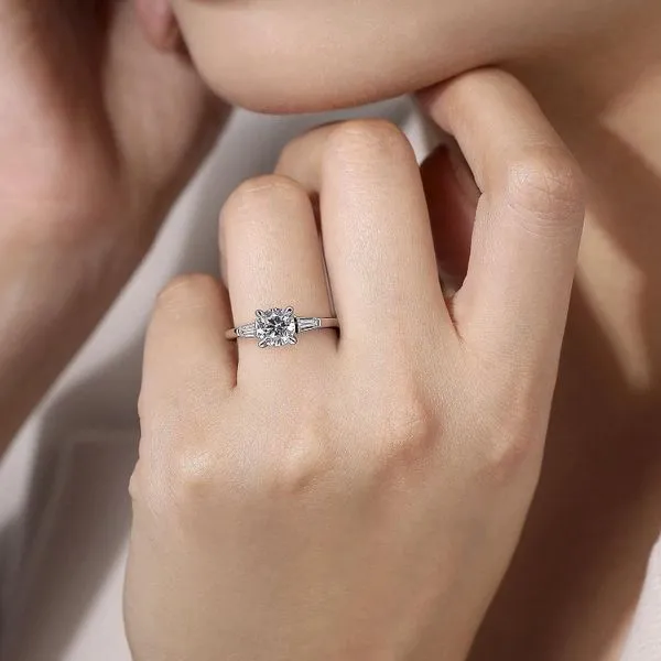 Customizable | Three Stone Engagement Ring