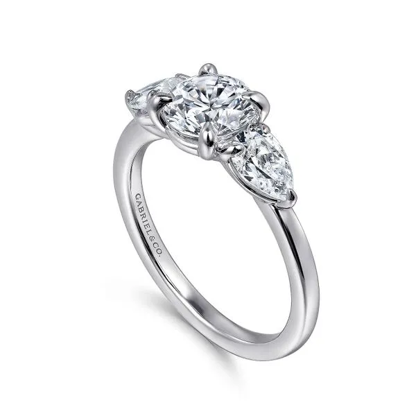 Customizable | Three Stone Engagement Ring