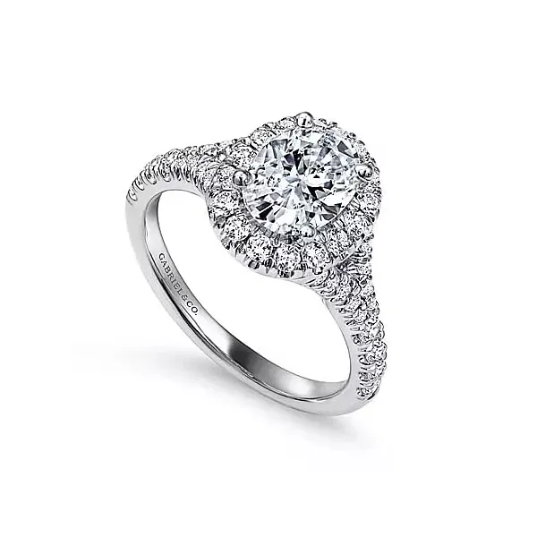 Customizable | Halo Engagement Ring Image 2 David Douglas Diamonds & Jewelry Marietta, GA