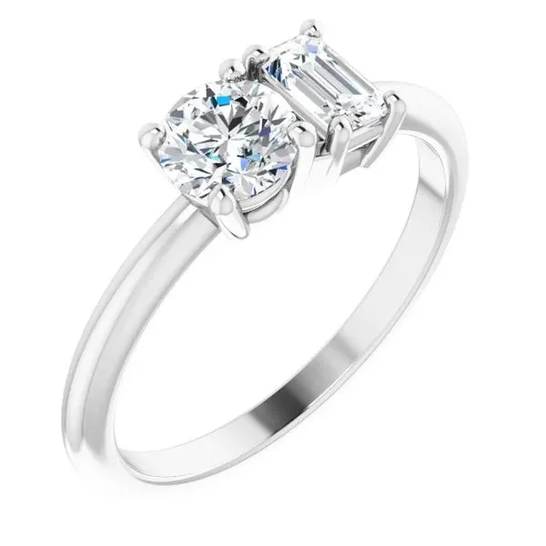 Customizable | Two Stone Engagement Ring