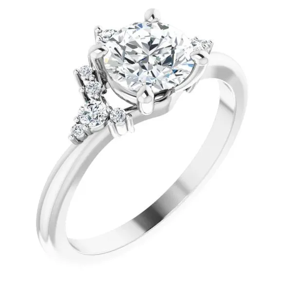 Customizable | Accented Engagement Ring
