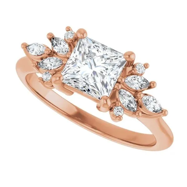 Customizable | Accented Engagement Ring Image 4 David Douglas Diamonds & Jewelry Marietta, GA