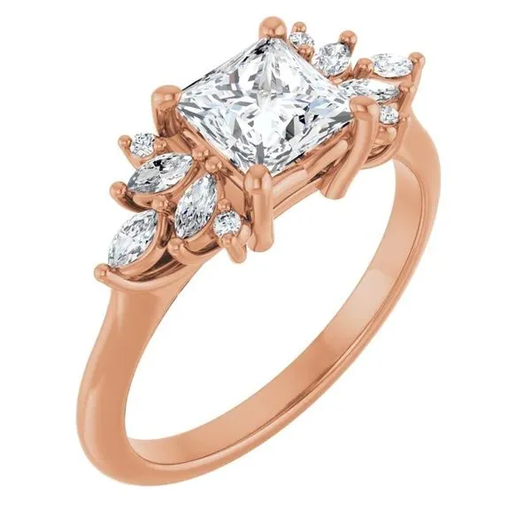 Customizable | Accented Engagement Ring David Douglas Diamonds & Jewelry Marietta, GA