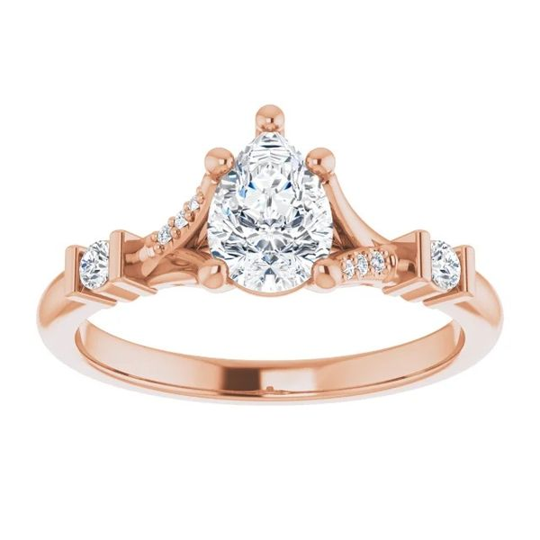 Customizable | Accented Engagement Ring Image 2 David Douglas Diamonds & Jewelry Marietta, GA