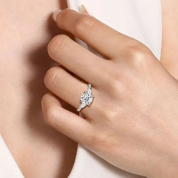 Customizable | Three Stone Engagement Ring