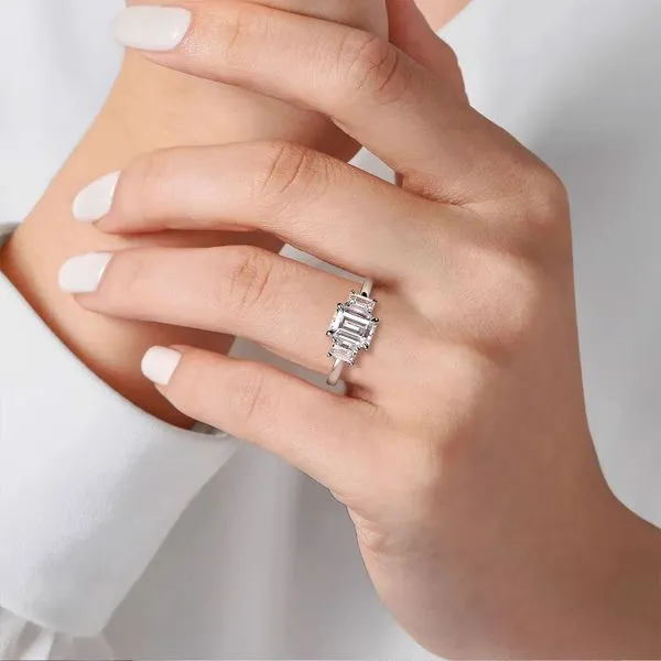 Customizable | Three Stone Engagement Ring