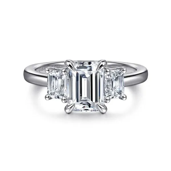 Customizable | Three Stone Engagement Ring