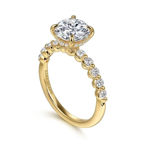 Customizable | Accented Engagement Ring Image 3 David Douglas Diamonds & Jewelry Marietta, GA
