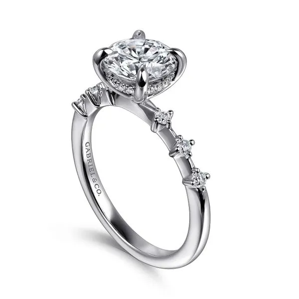 Customizable | Accented Engagement Ring Image 3 David Douglas Diamonds & Jewelry Marietta, GA
