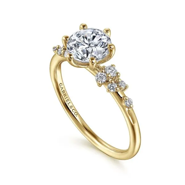 Customizable | Accented Engagement Ring Image 3 David Douglas Diamonds & Jewelry Marietta, GA