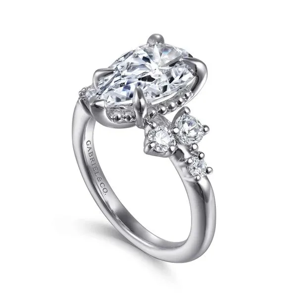 Customizable | Accented Engagement Ring Image 3 David Douglas Diamonds & Jewelry Marietta, GA