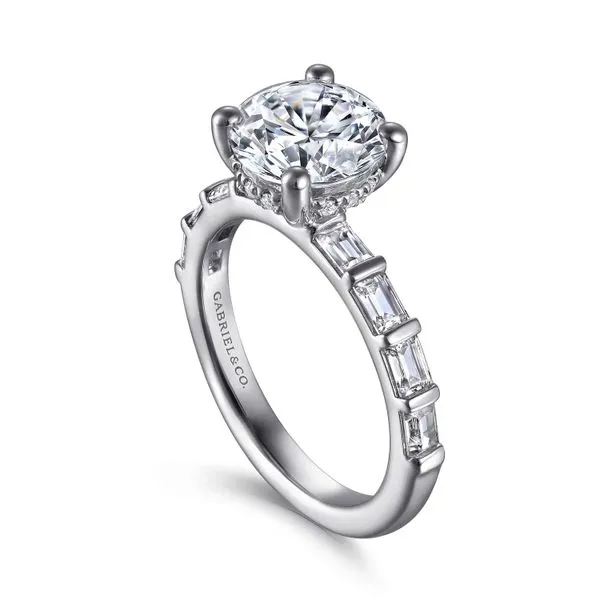 Customizable | Accented Engagement Ring Image 3 David Douglas Diamonds & Jewelry Marietta, GA
