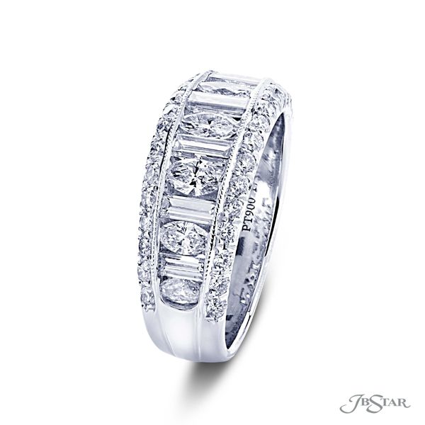 Ladies JB Star Diamond Fashion Ring Set In Platinum Image 2 David Scott Fine Jewelry Panama City Beach, FL