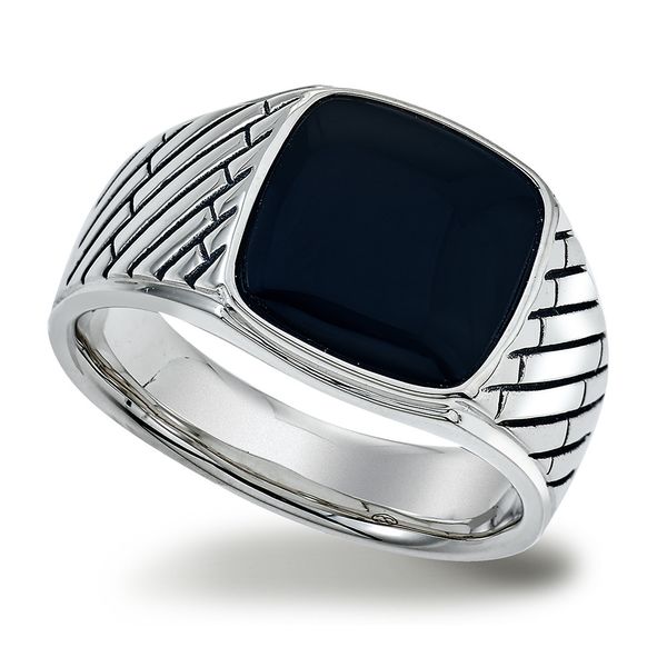 Men S Fashion Black Onyx Ring 002 660 Men S Rings David Scott Fine Jewelry Panama City Beach Fl