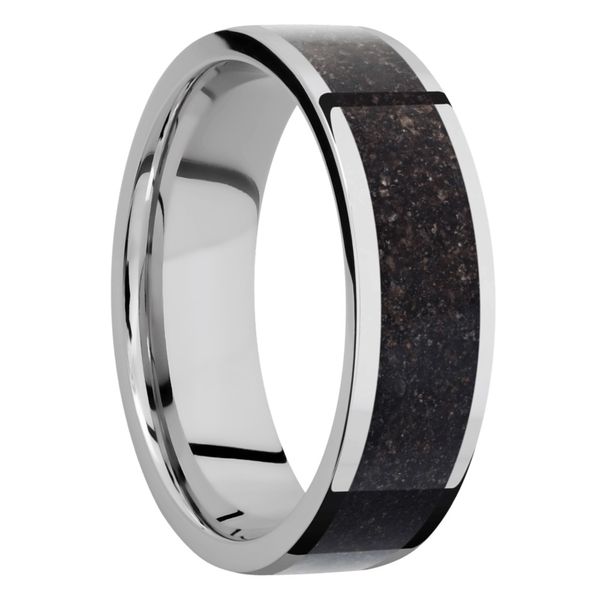 Lashbrook Cobalt Black Dinosaur Bone Wedding Band David Scott Fine Jewelry Panama City Beach Fl