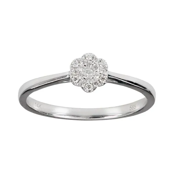 Cluster Diamond Hexagon Ring D'Errico Jewelry Scarsdale, NY