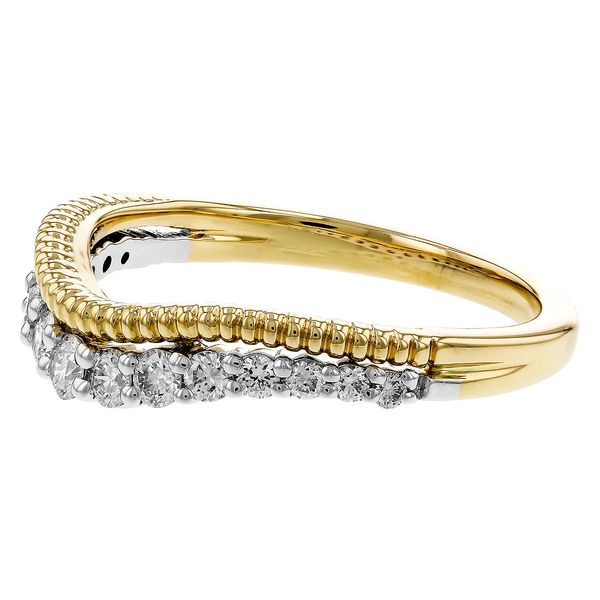 14K Two Tone Gold Ring Enhancer Image 2 D'Errico Jewelry Scarsdale, NY