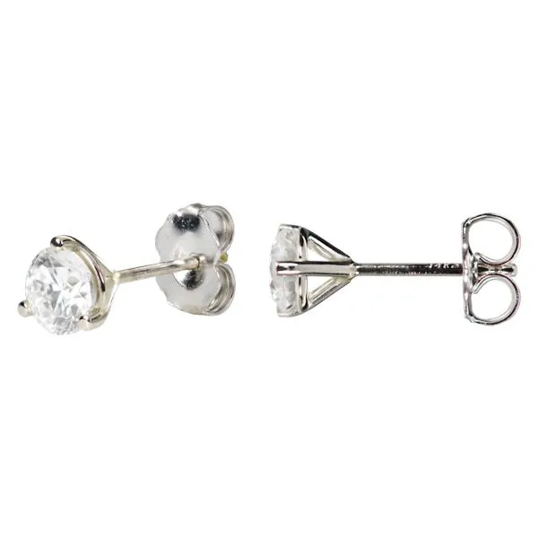 Martini Diamond Studs Earrings Image 2 D'Errico Jewelry Scarsdale, NY