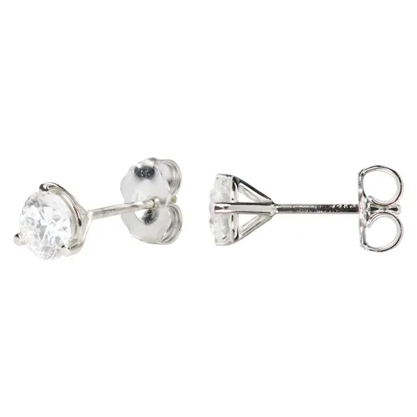 Martini Diamond Studs Earrings Image 2 D'Errico Jewelry Scarsdale, NY
