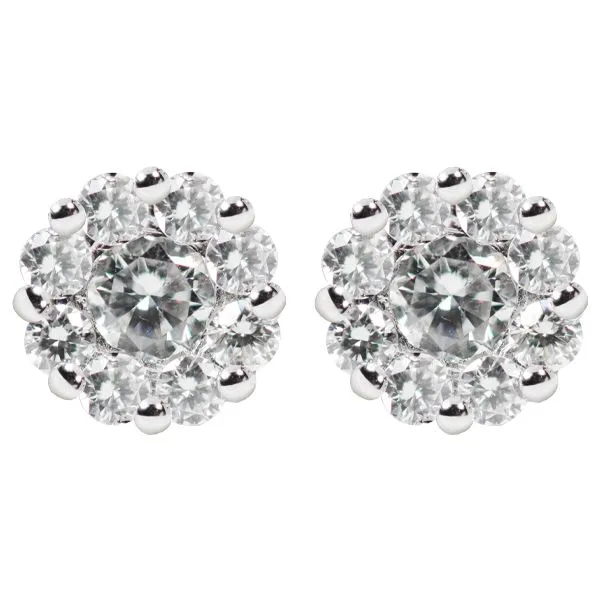Cluster Stud Earrings D'Errico Jewelry Scarsdale, NY